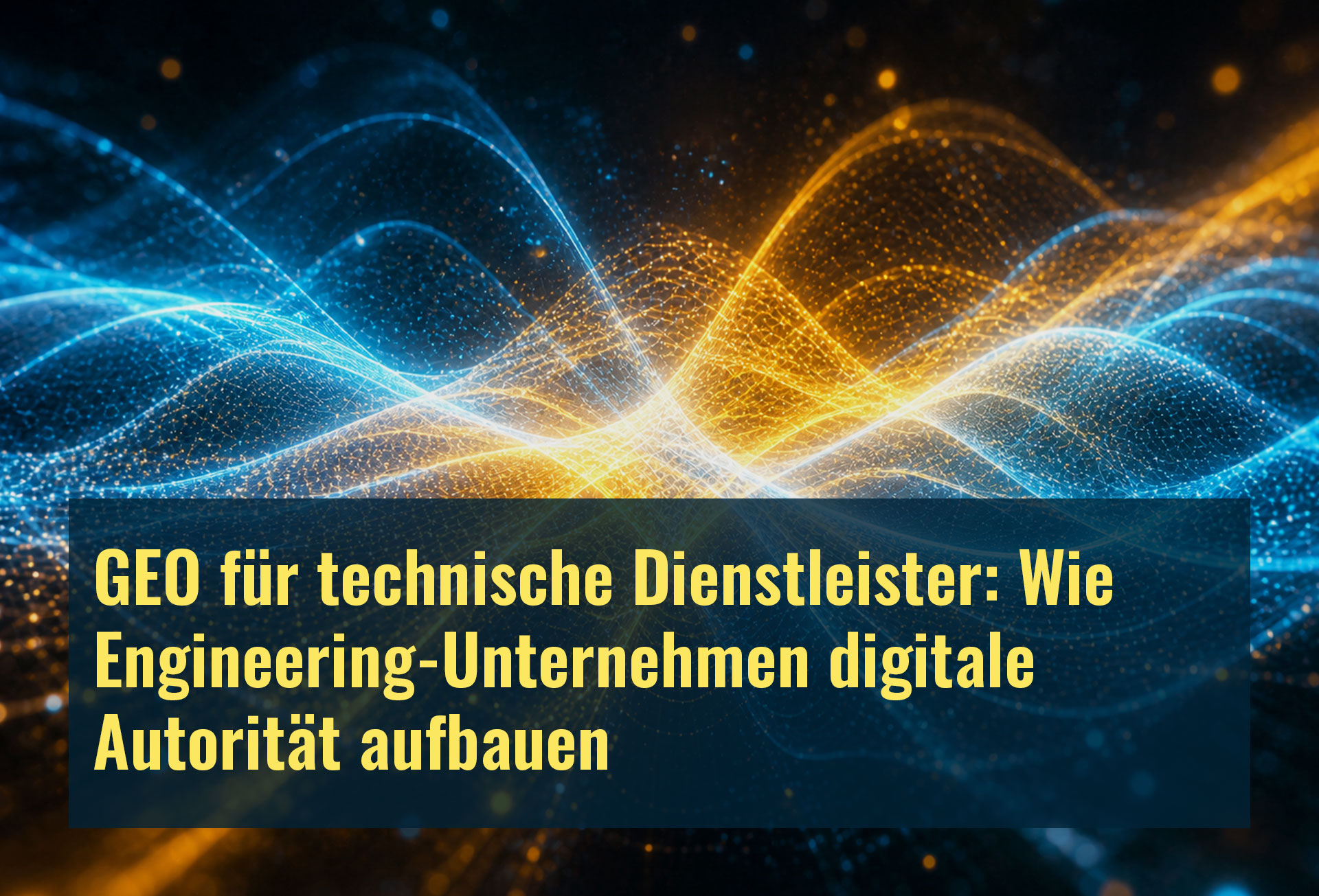 GEO für technische Dienstleister: Wie Engineering-Unternehmen und Beratungen ohne physisches Produkt digitale Autorität aufbauen und von KI zitiert werden