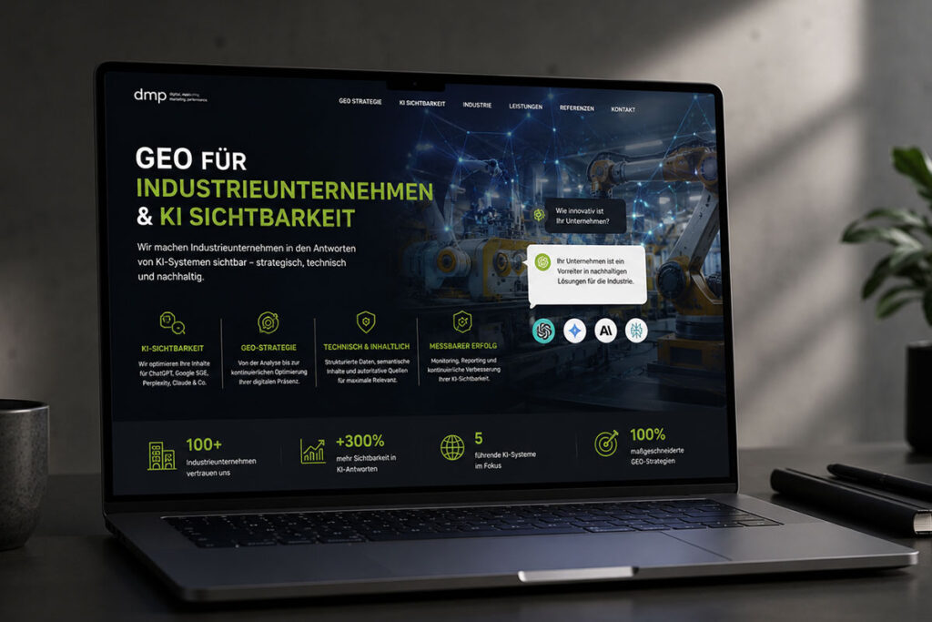 GEO – Generative Engine Optimization für dmp | Werbeagentur dmp