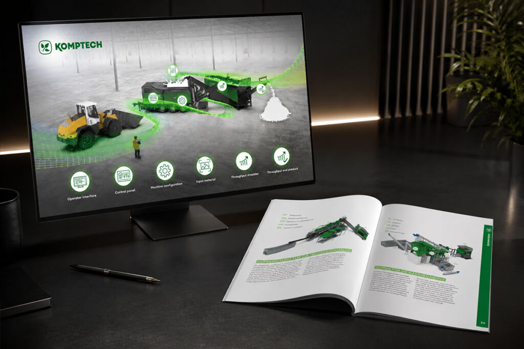 Animation und Grafikdesign für Komptech | Werbeagentur dmp